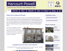 Tablet Screenshot of harcourt-powell.co.uk